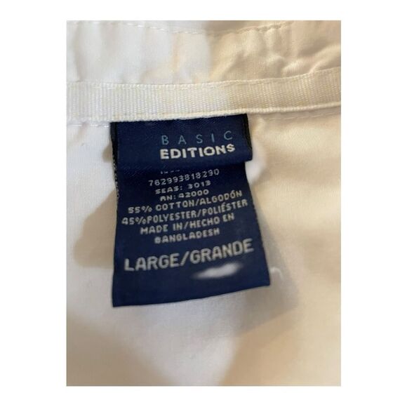 Basic Editions White Sleeveless Button Down Shirt - Picture 5 of 5